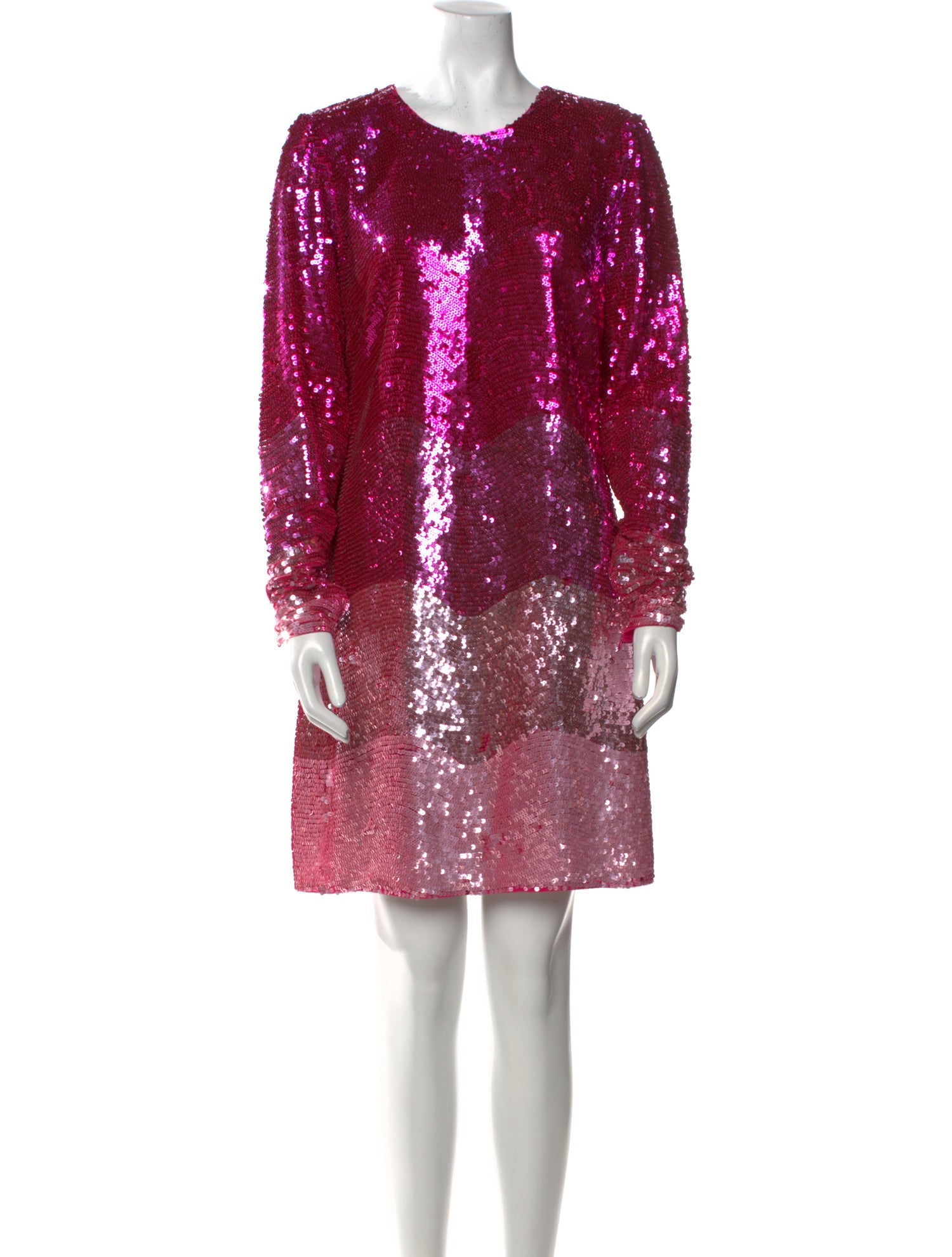 Mac Duggal Crew Neck Mini Dress