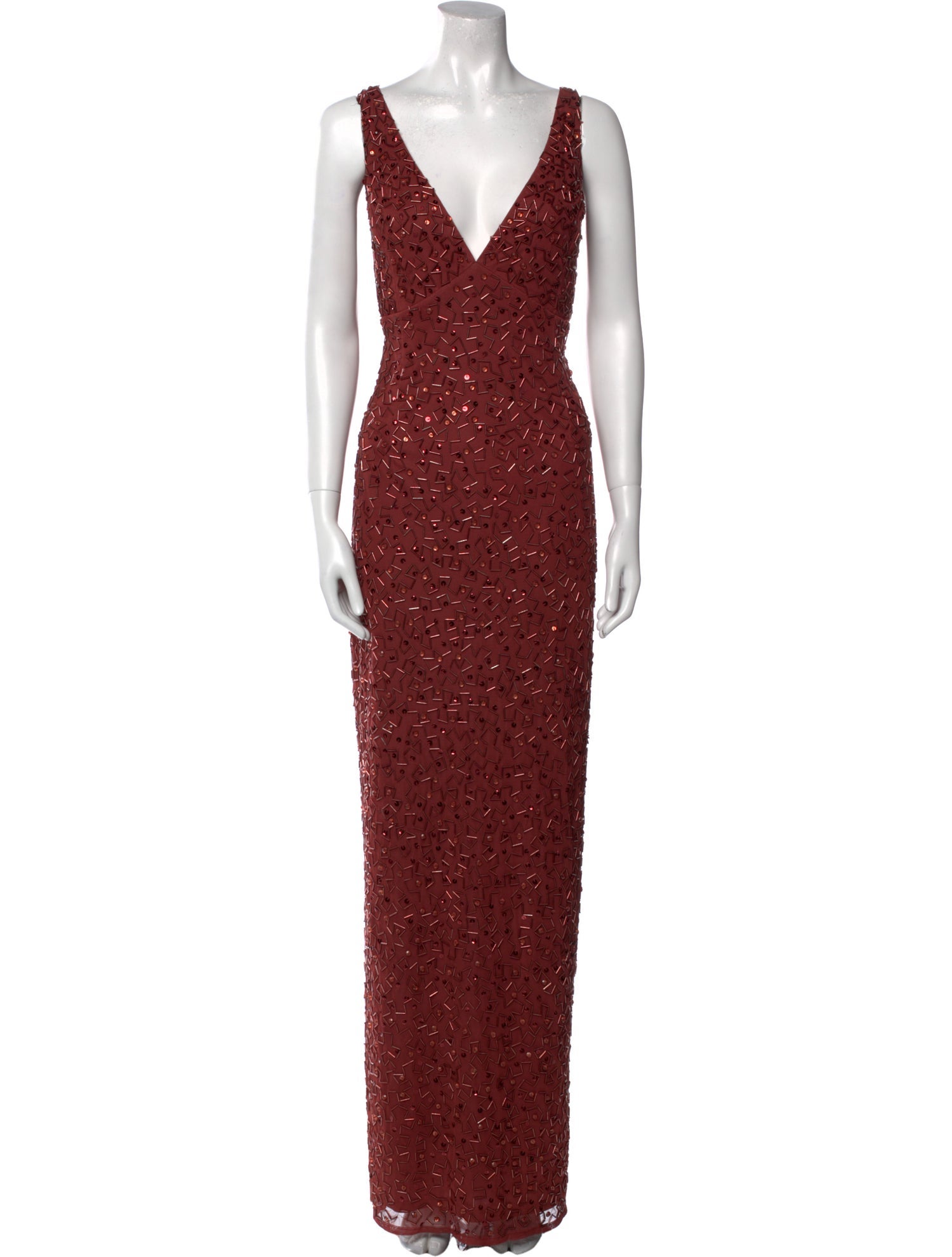 Mac Duggal V-Neck Long Dress w/ Tags