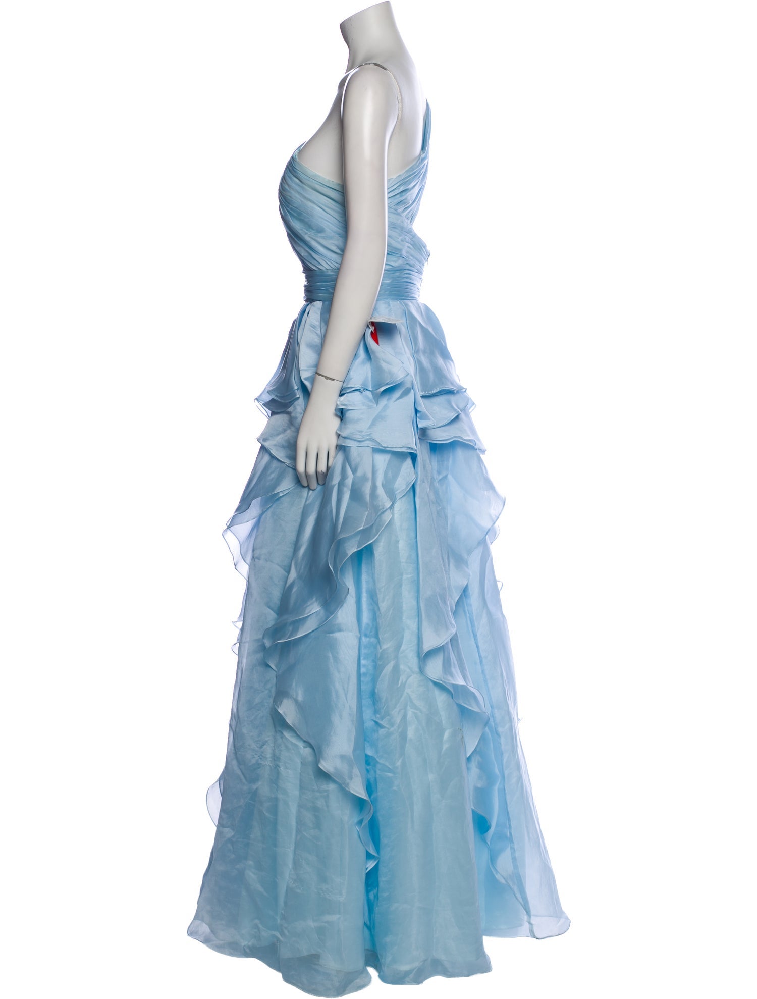 Mac Duggal One-Shoulder Long Dress