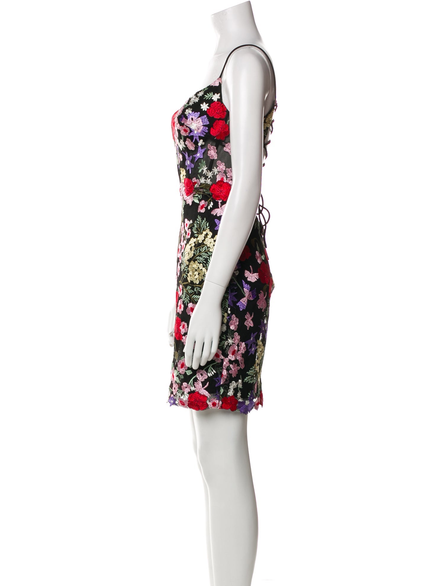 Mac Duggal Floral Print Mini Dress