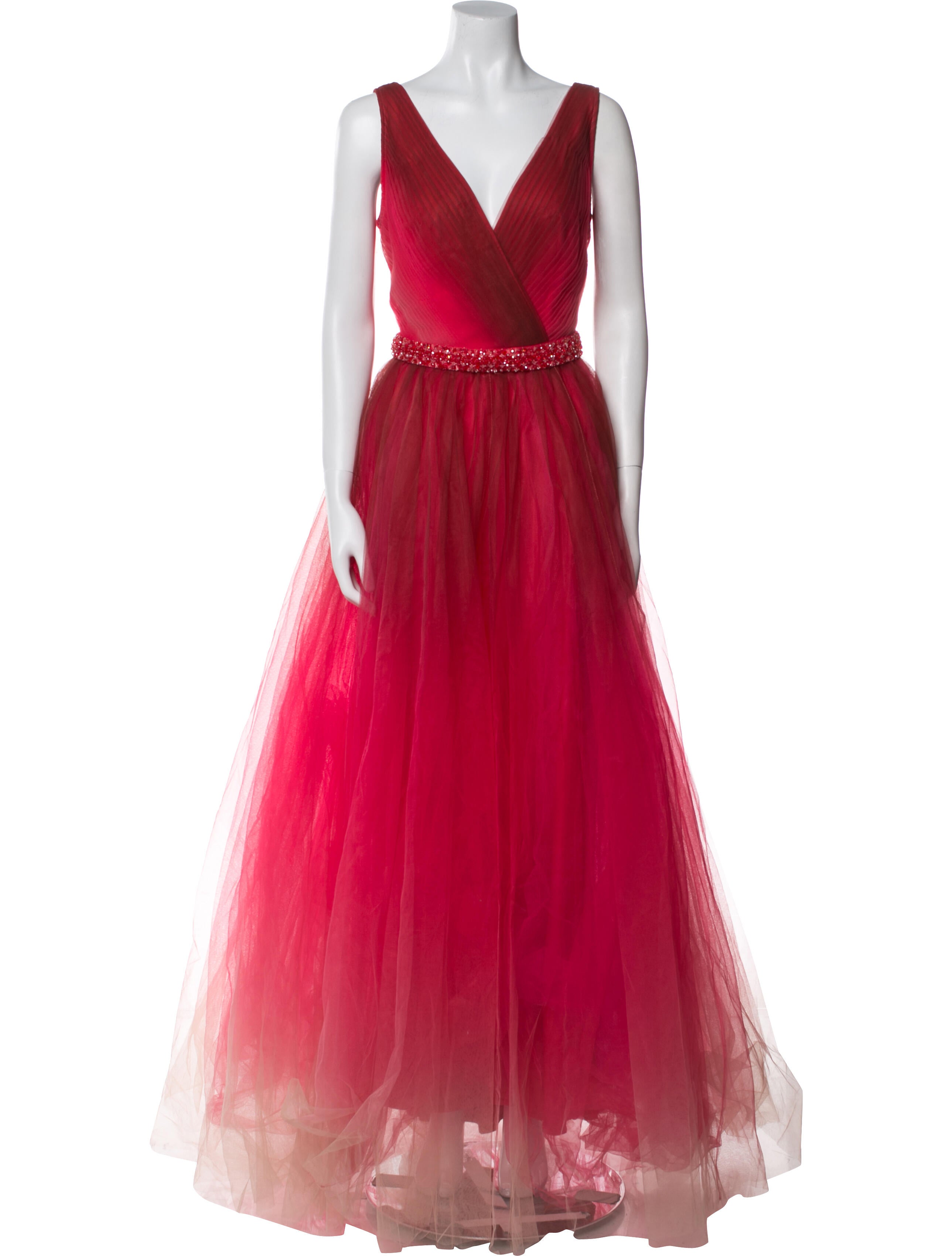 Mac Duggal V-Neck Mini Dress