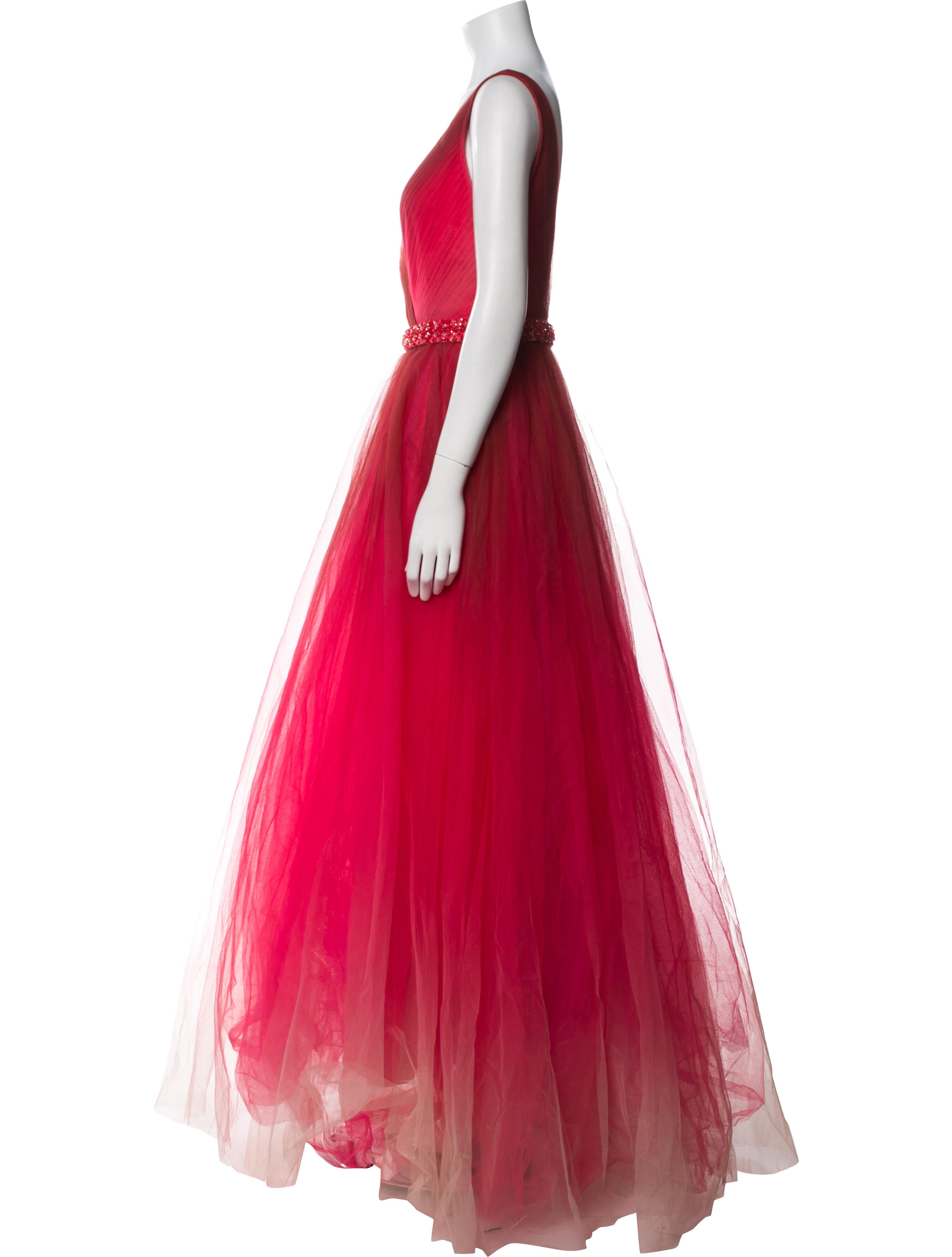 Mac Duggal V-Neck Mini Dress