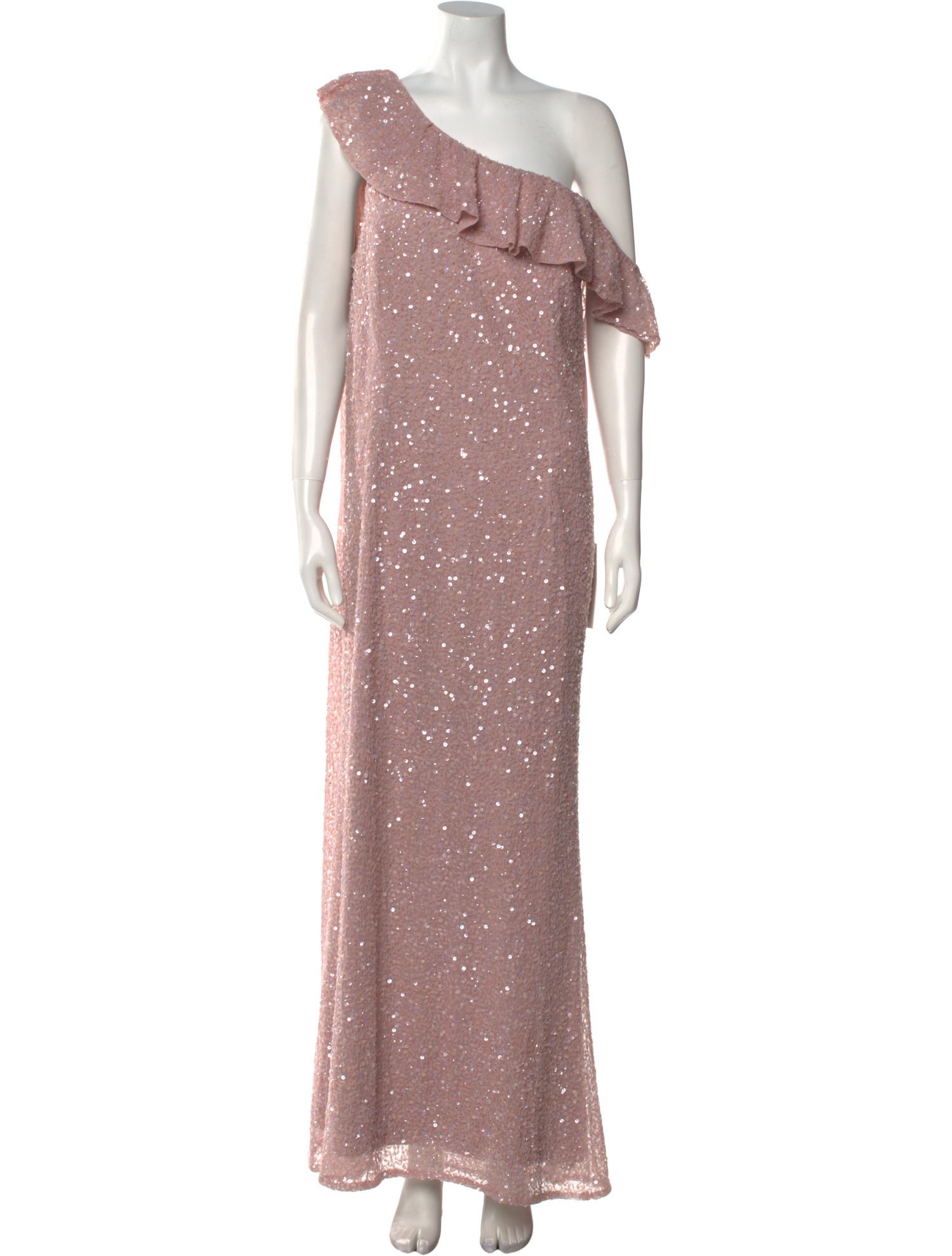 Mac Duggal One-Shoulder Long Dress