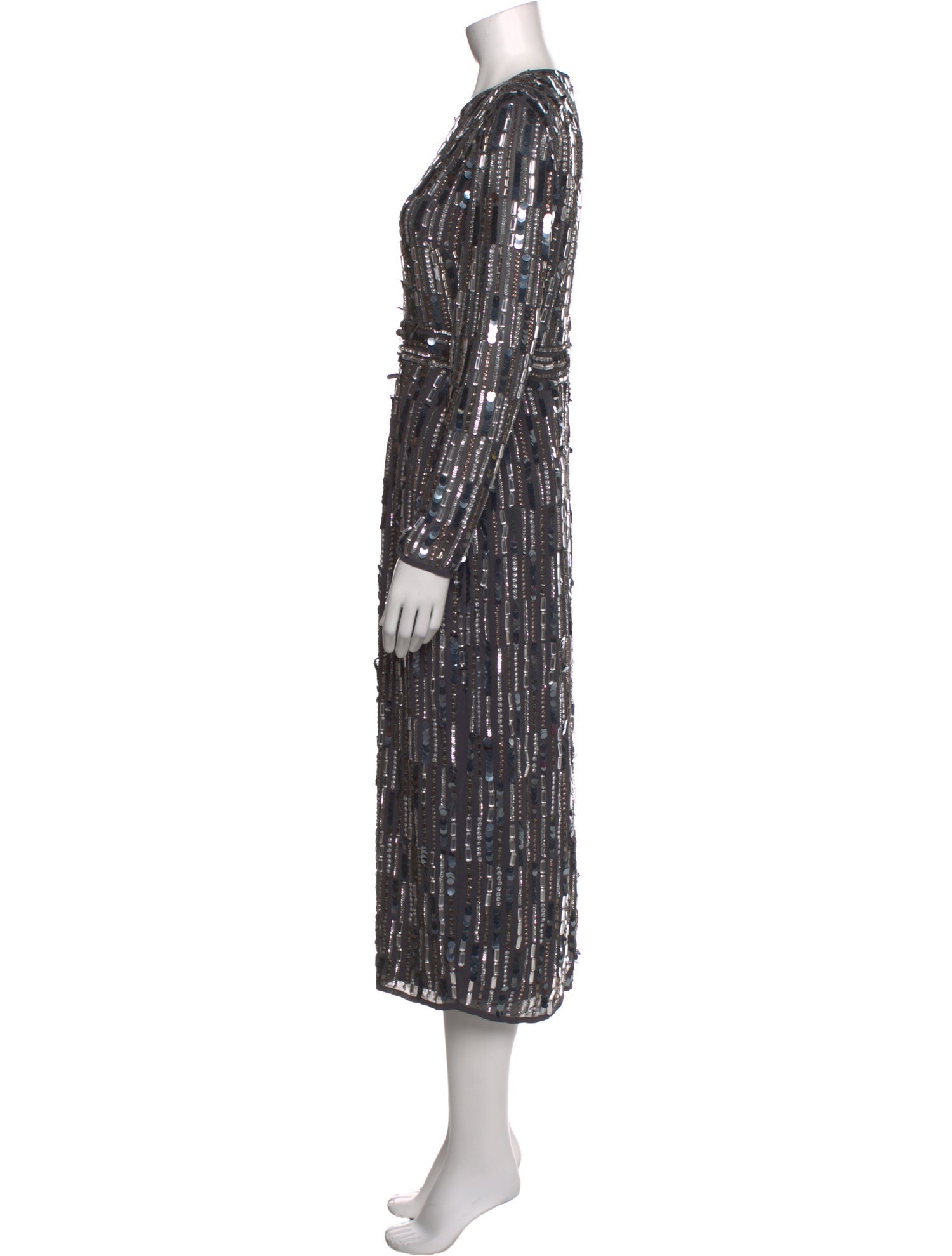 Mac Duggal Printed Long Dress