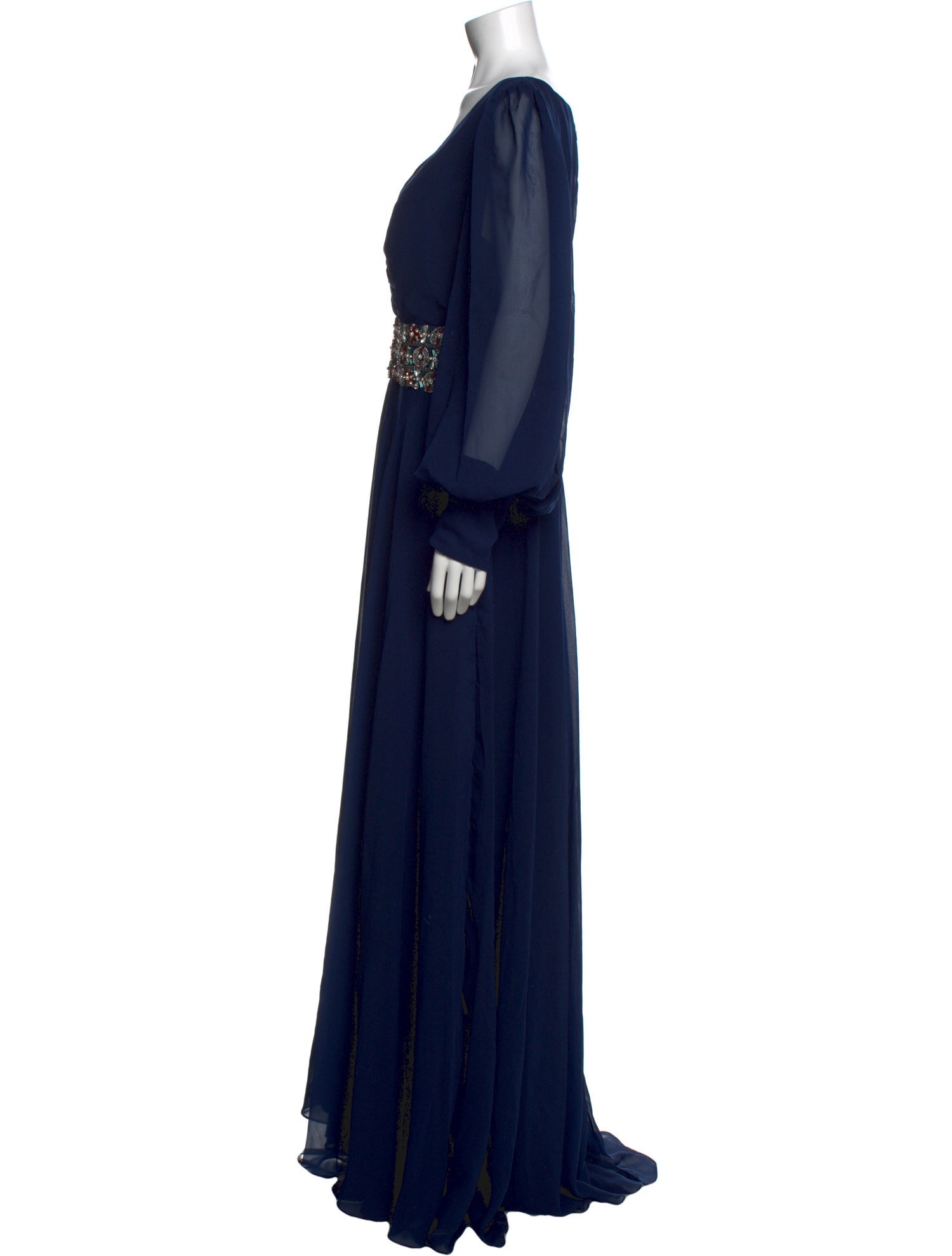 Mac Duggal V-Neck Long Dress w/ Tags