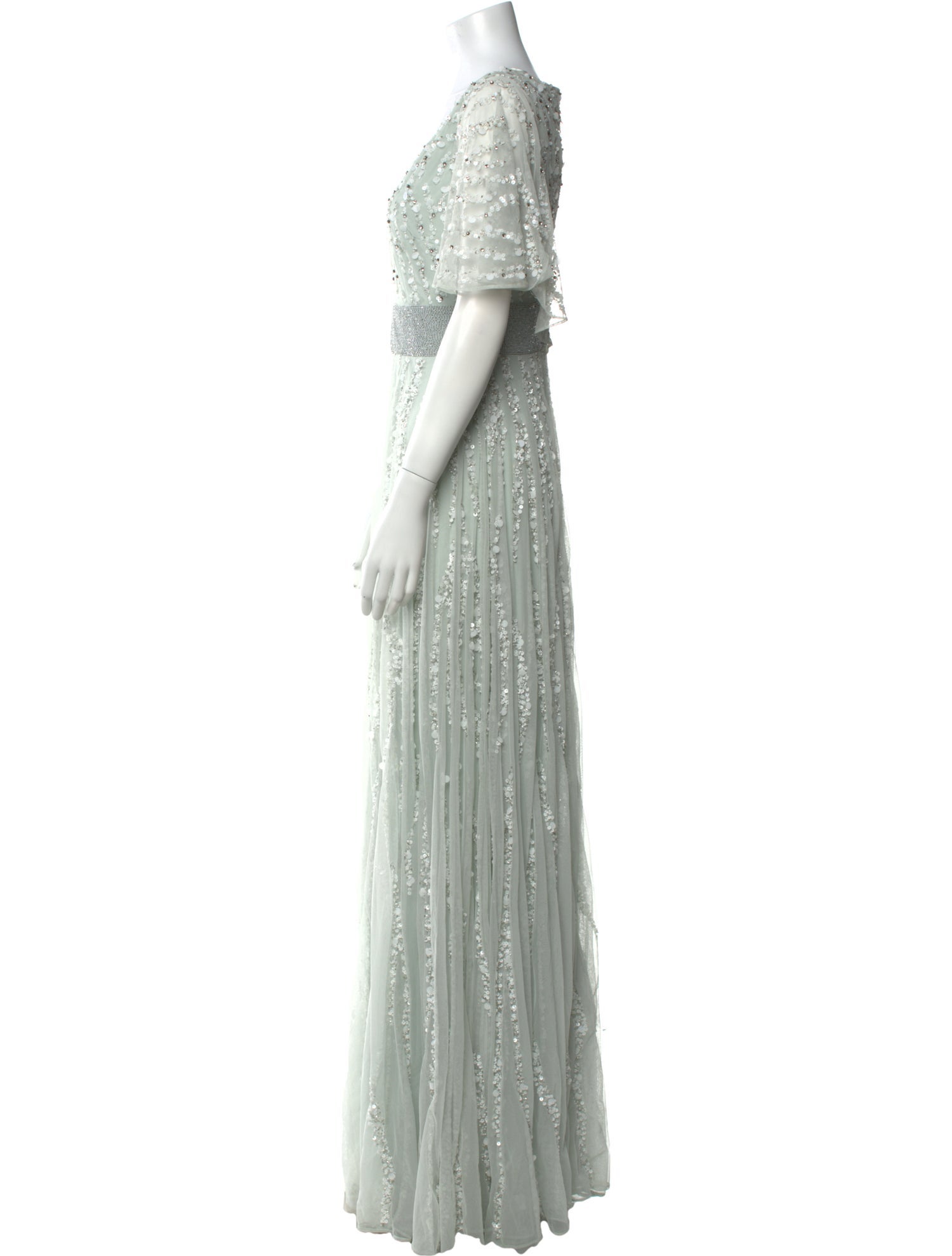 Mac Duggal V-Neck Long Dress w/ Tags