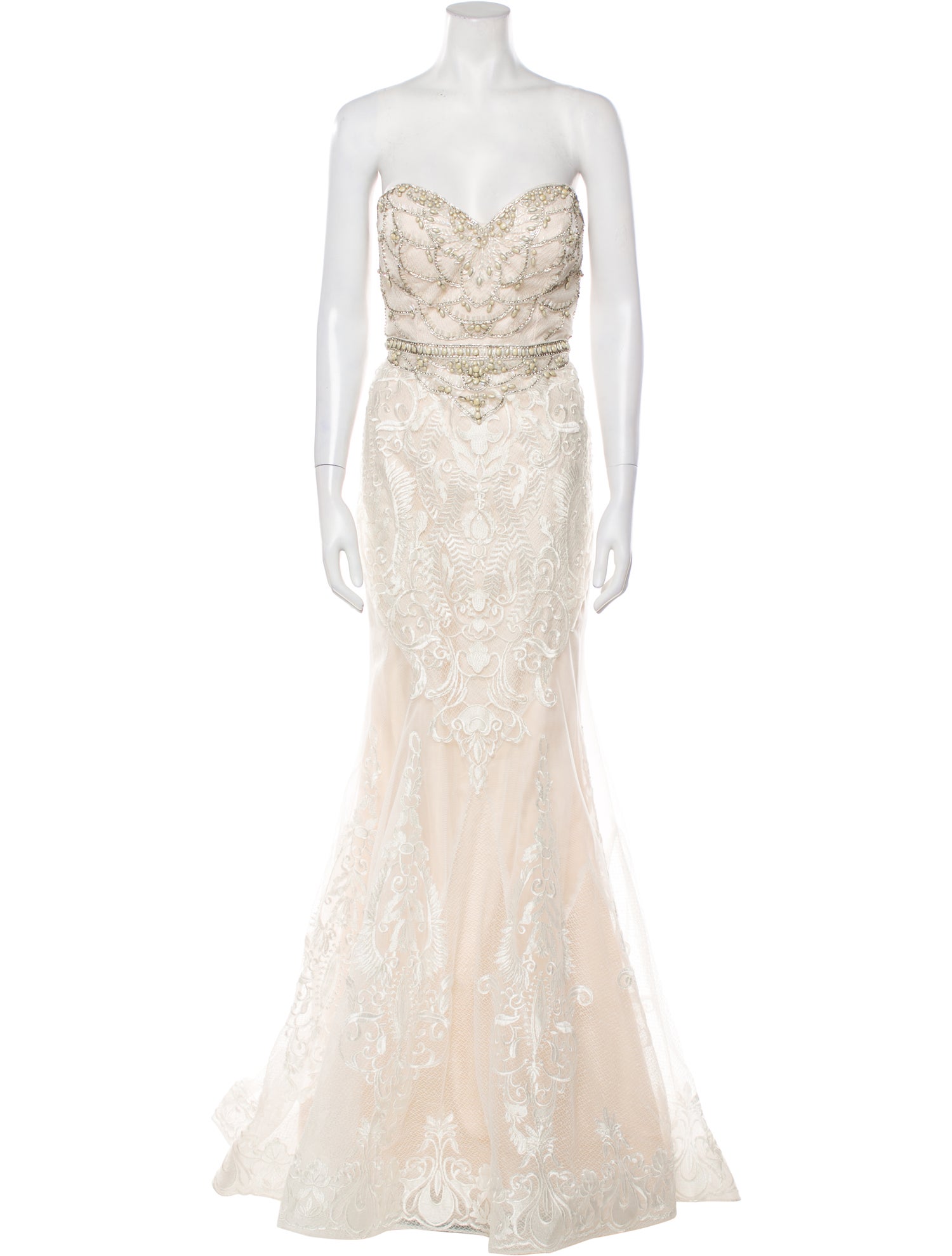 Mac Duggal Strapless Long Dress