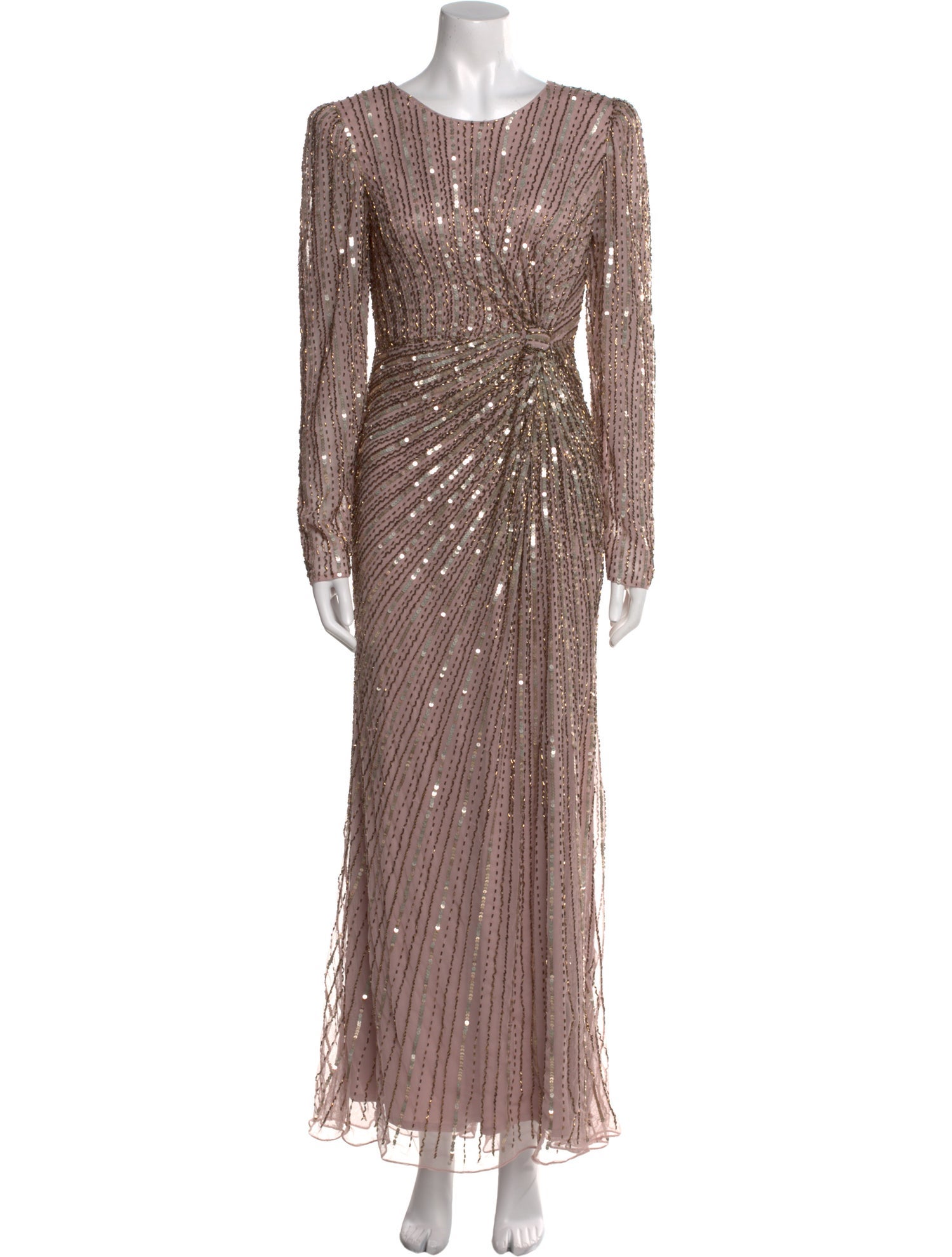 Mac Duggal Scoop Neck Long Dress