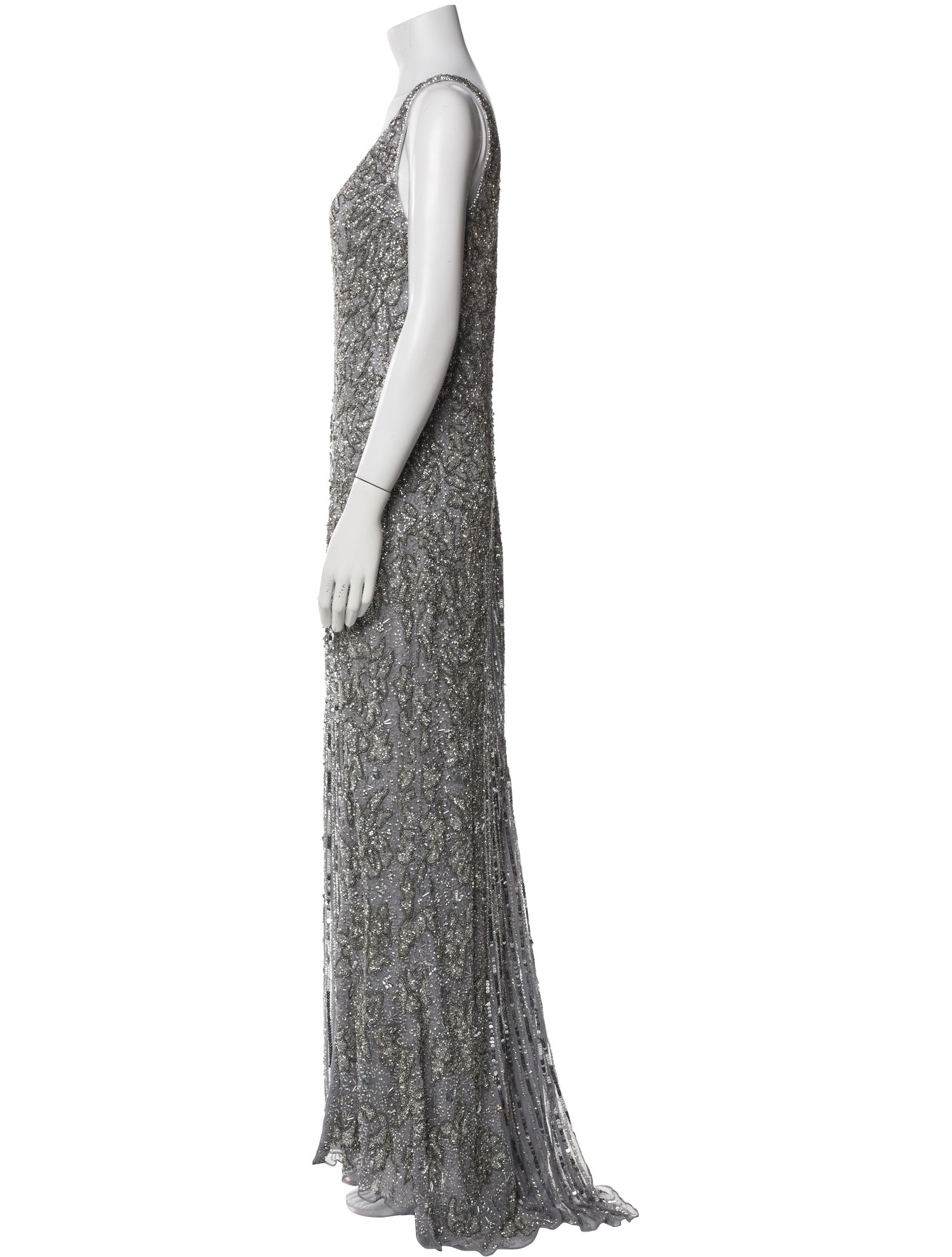 Mac Duggal Printed Long Dress