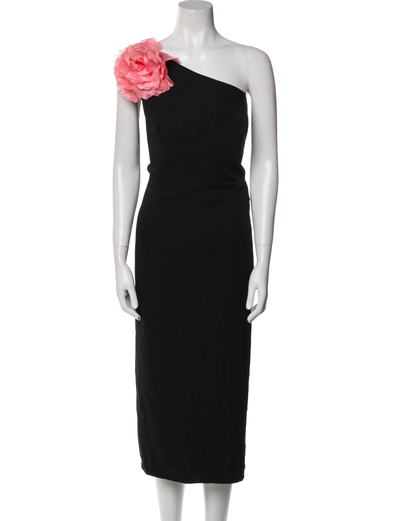 Mac Duggal One-Shoulder Midi Length Dress