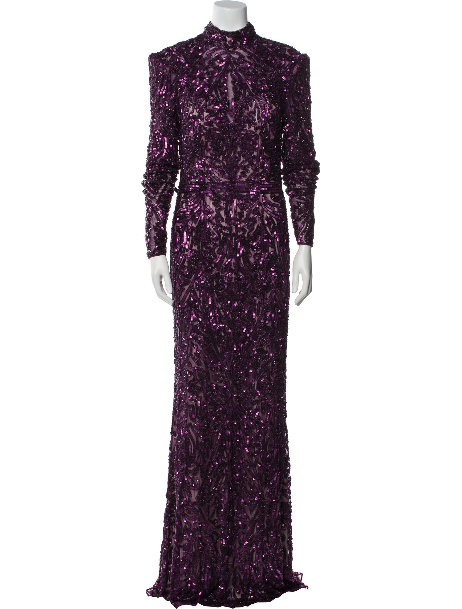 Mac Duggal Patterned Long Dress w/ Tags