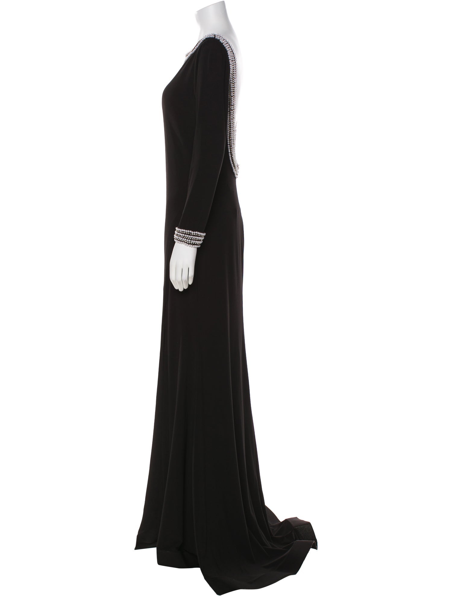 Mac Duggal Bateau Neckline Long Dress w/ Tags