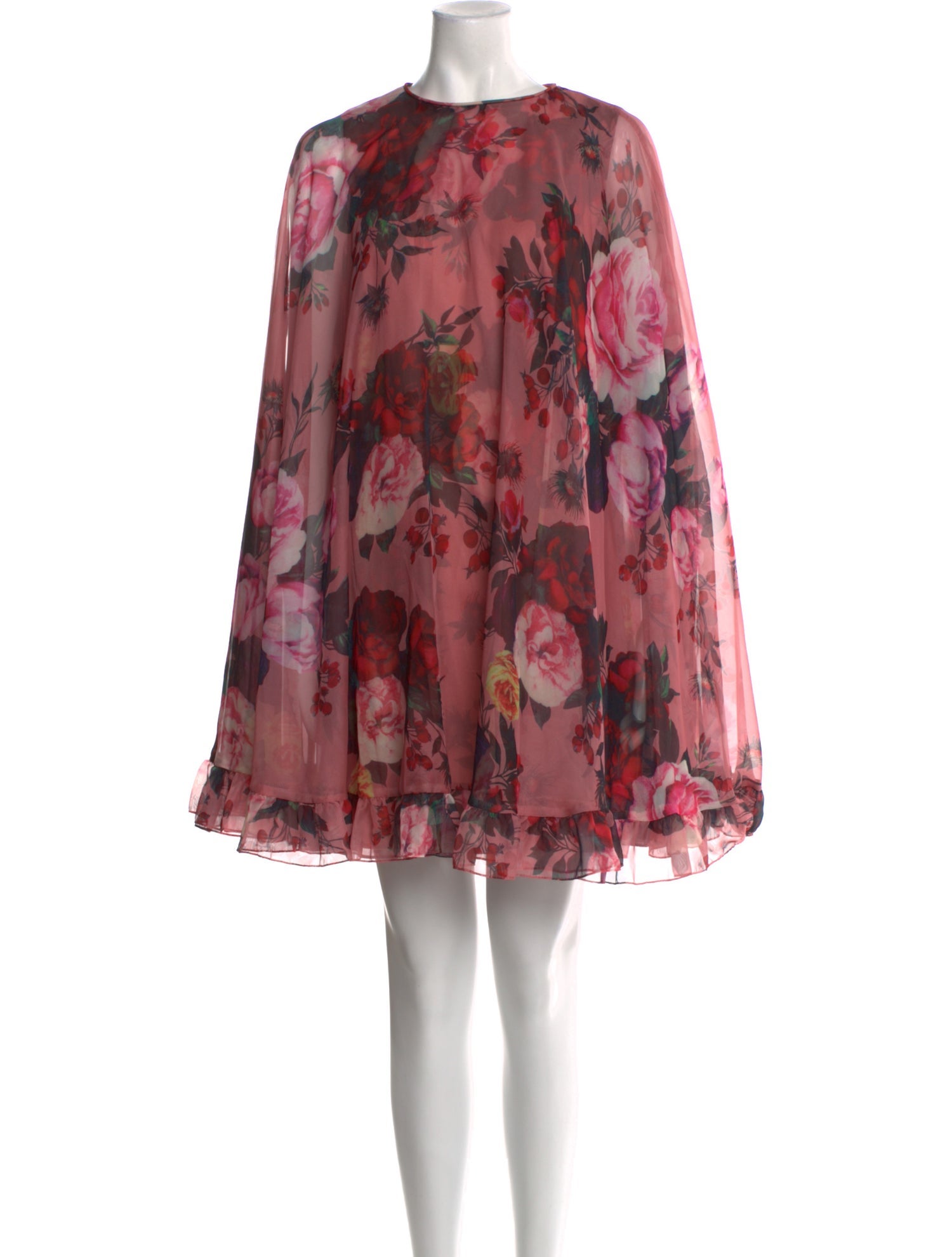 Mac Duggal Floral Print Mini Dress w/ Tags