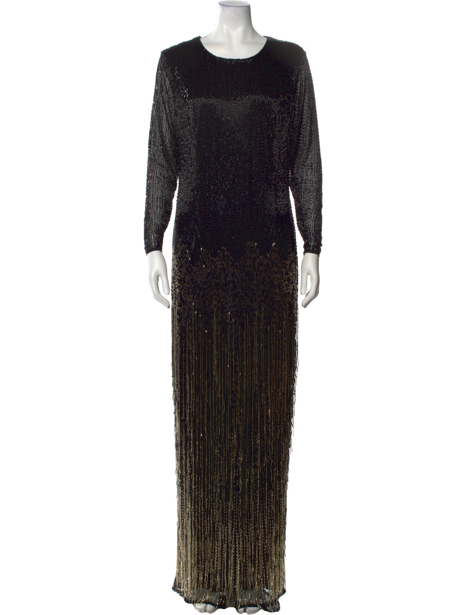 Mac Duggal Crew Neck Long Dress w/ Tags