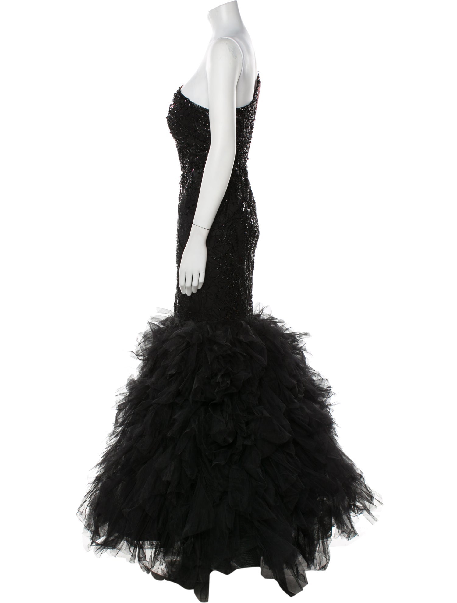 Mac Duggal One-Shoulder Long Dress