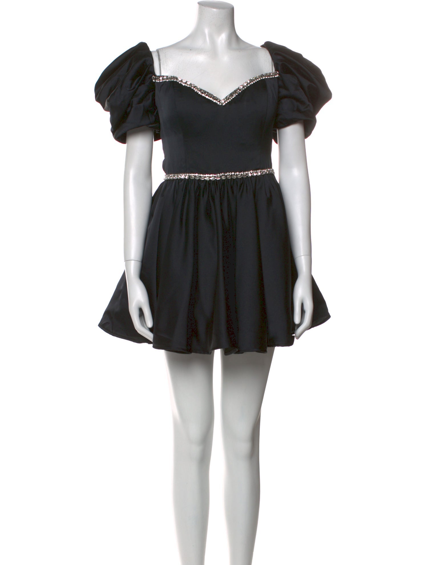 Mac Duggal Square Neckline Mini Dress