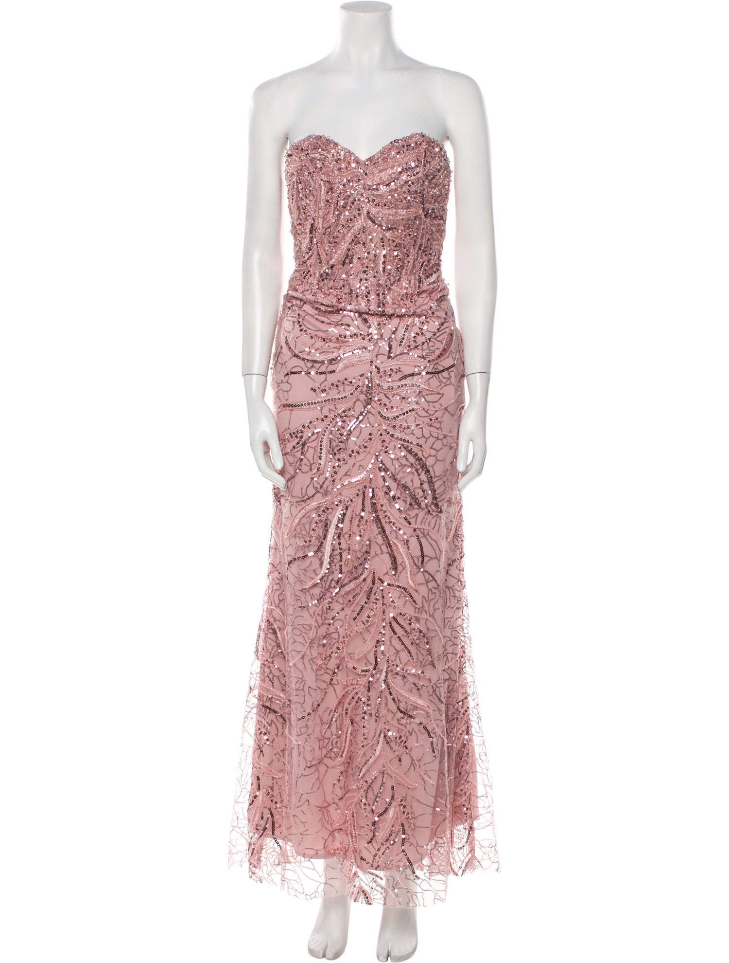 Mac Duggal Lace Pattern Long Dress w/ Tags