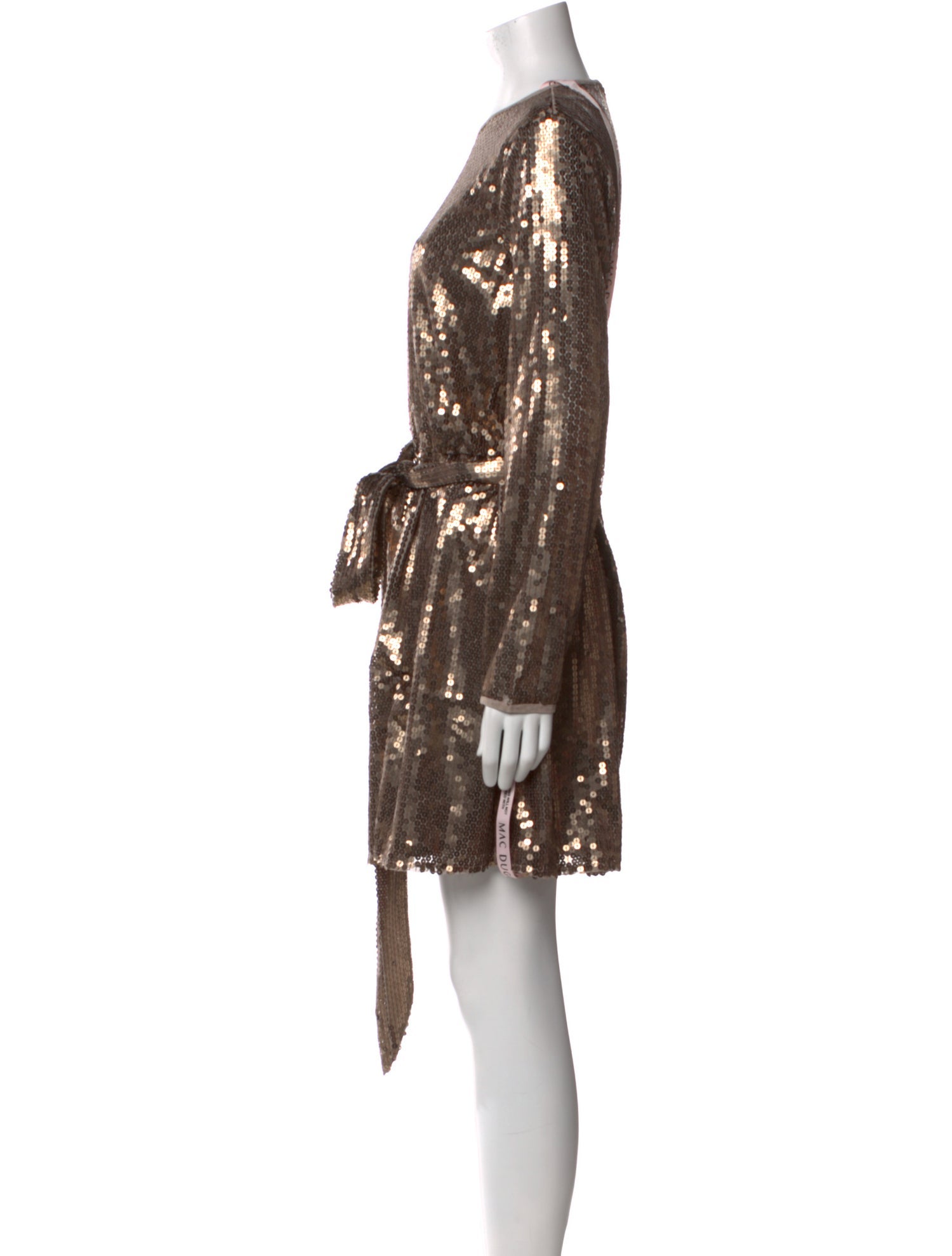 Mac Duggal Crew Neck Mini Dress