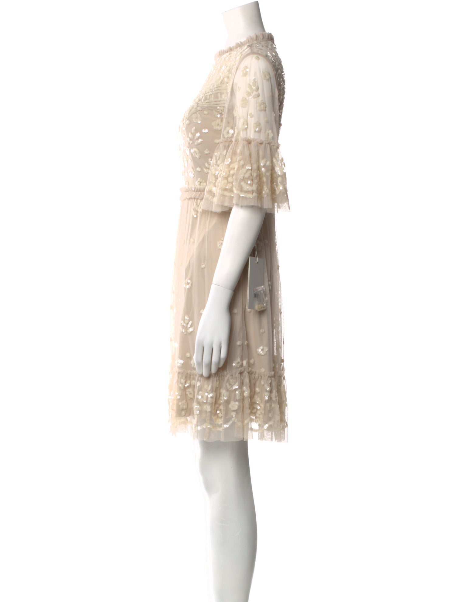 Mac Duggal Crew Neck Knee-Length Dress w/ Tags