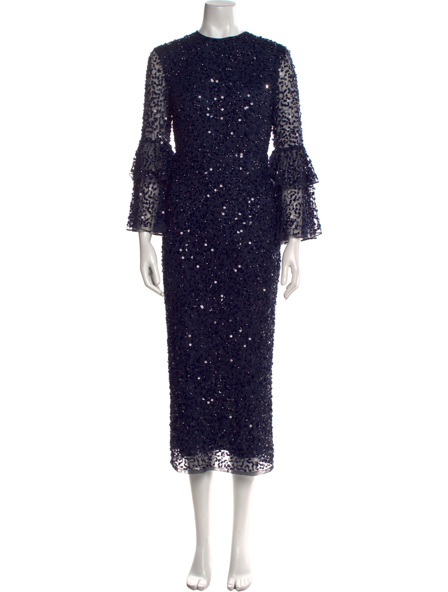 Mac Duggal Crew Neck Long Dress w/ Tags