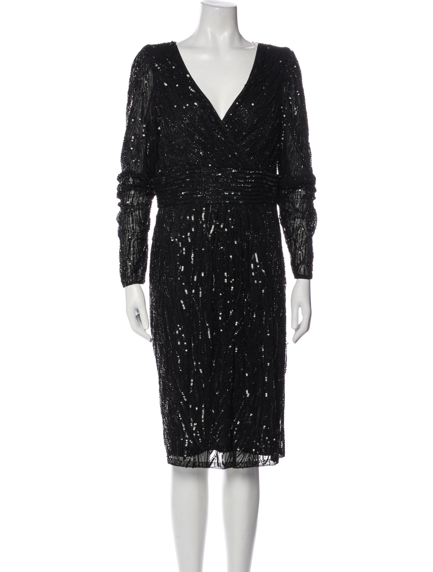 Mac Duggal V-Neck Mini Dress