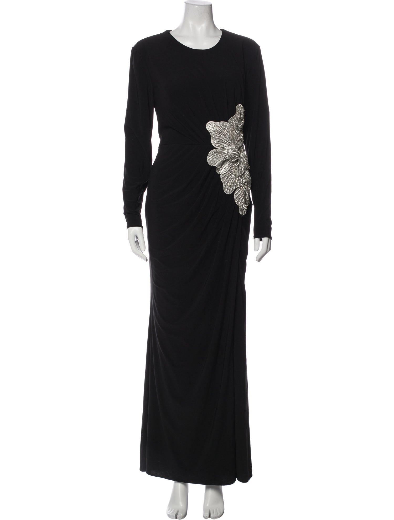 Mac Duggal Crew Neck Midi Length Dress