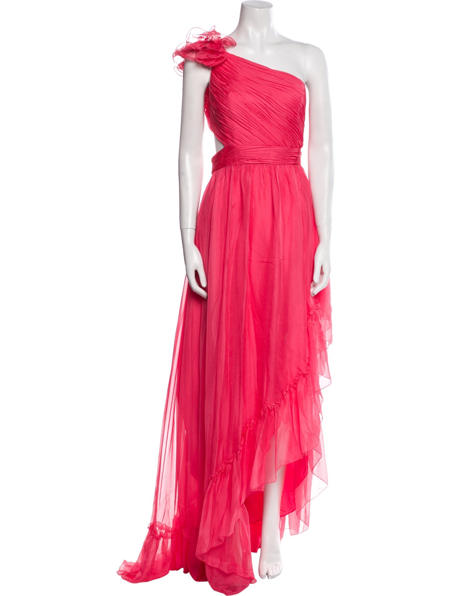 Mac Duggal One-Shoulder Long Dress