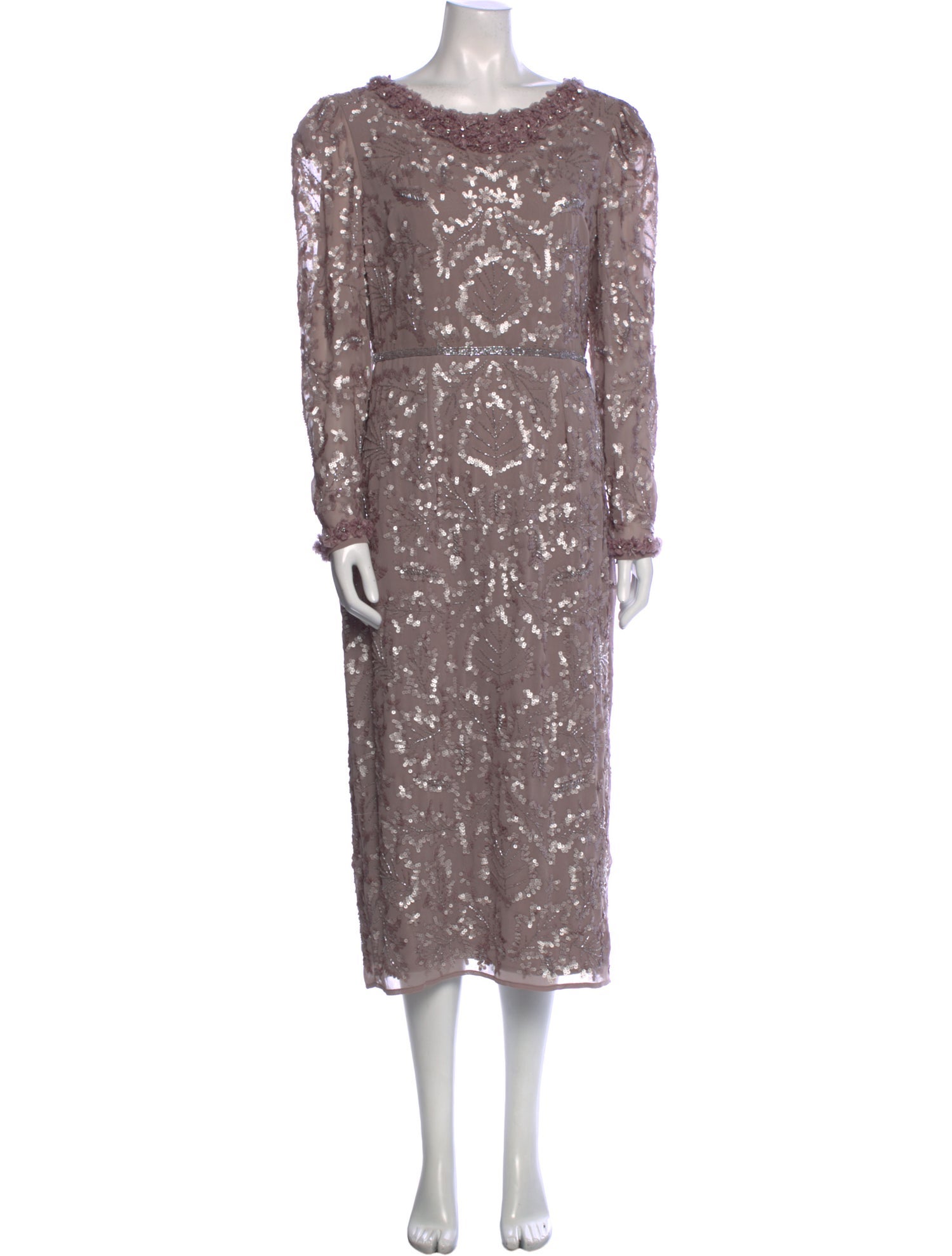 Mac Duggal Patterned Midi Length Dress w/ Tags