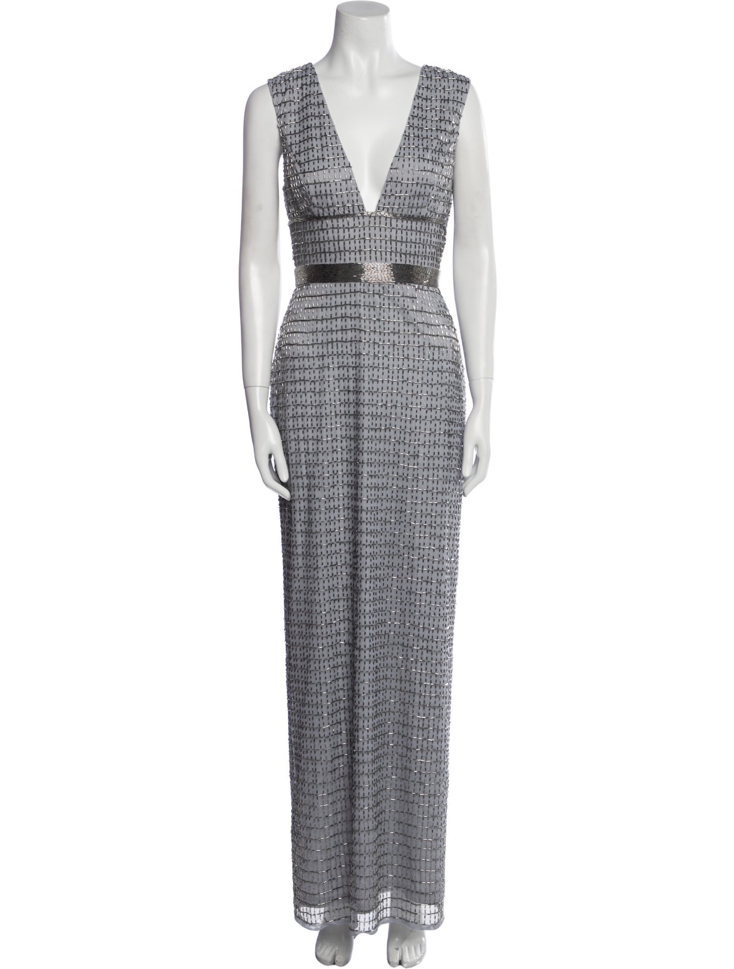 Mac Duggal Printed Long Dress