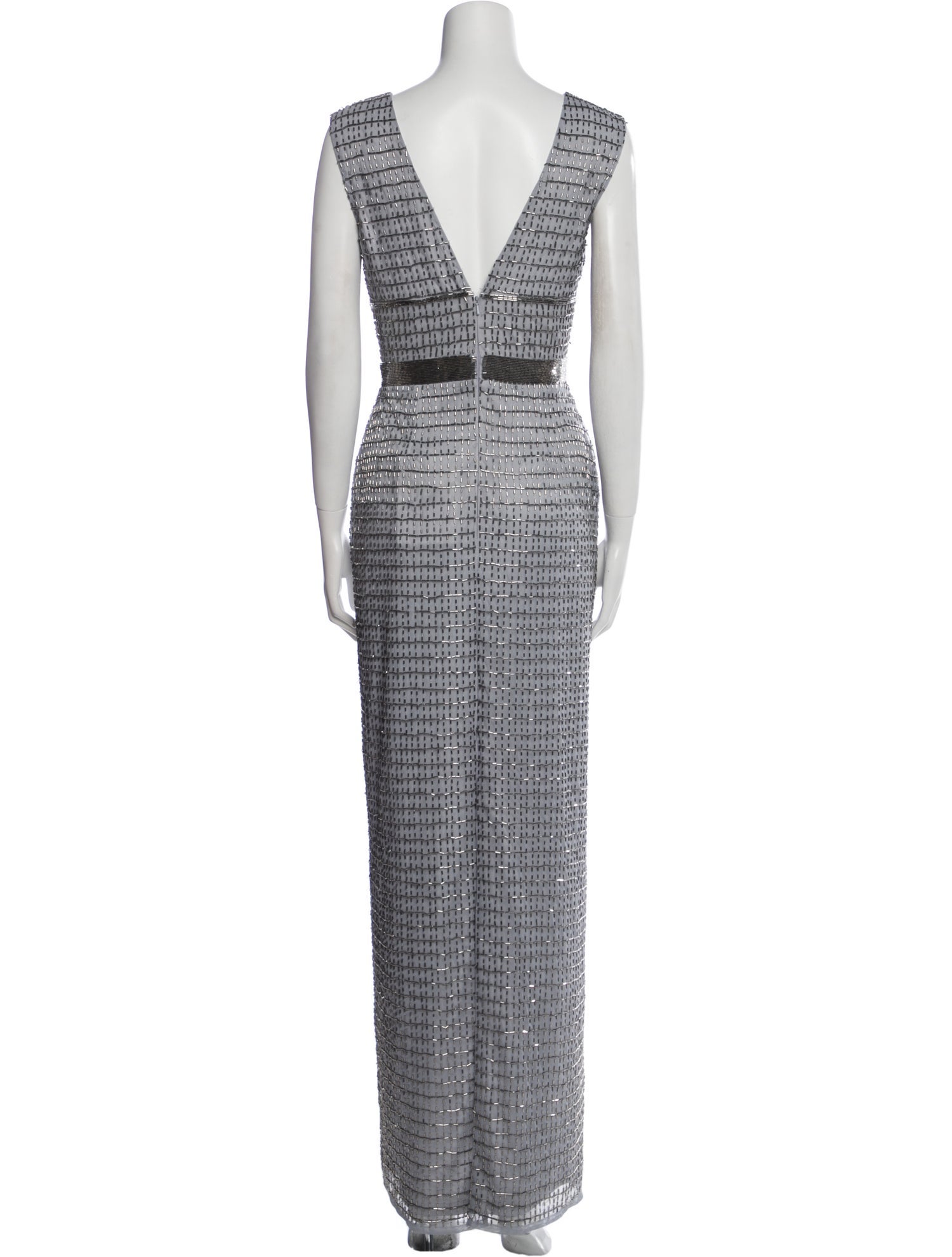 Mac Duggal Printed Long Dress