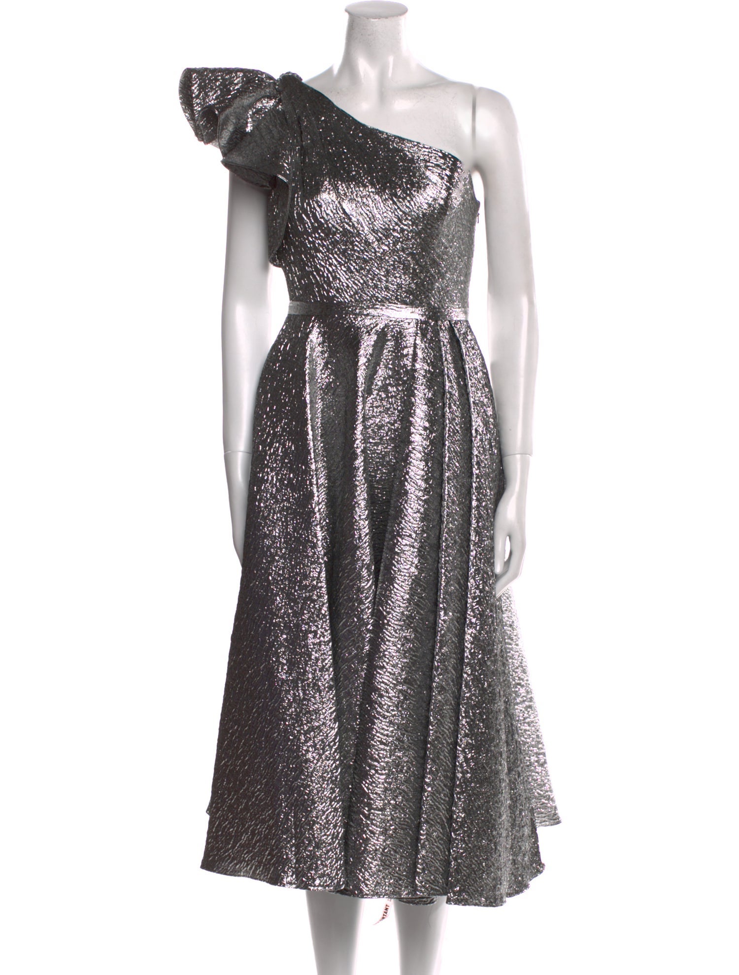 Mac Duggal One-Shoulder Midi Length Dress w/ Tags