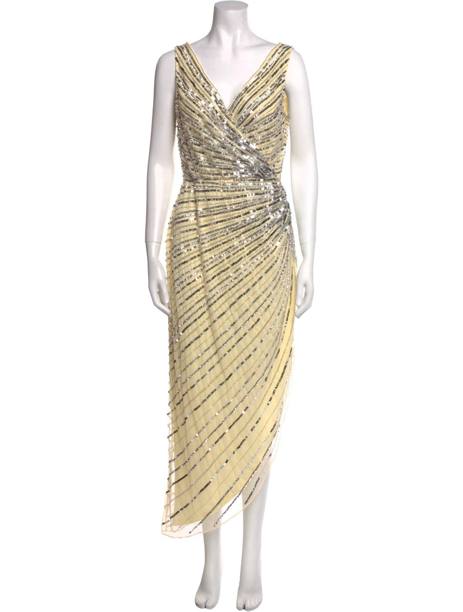 Mac Duggal Cowl Neck Long Dress