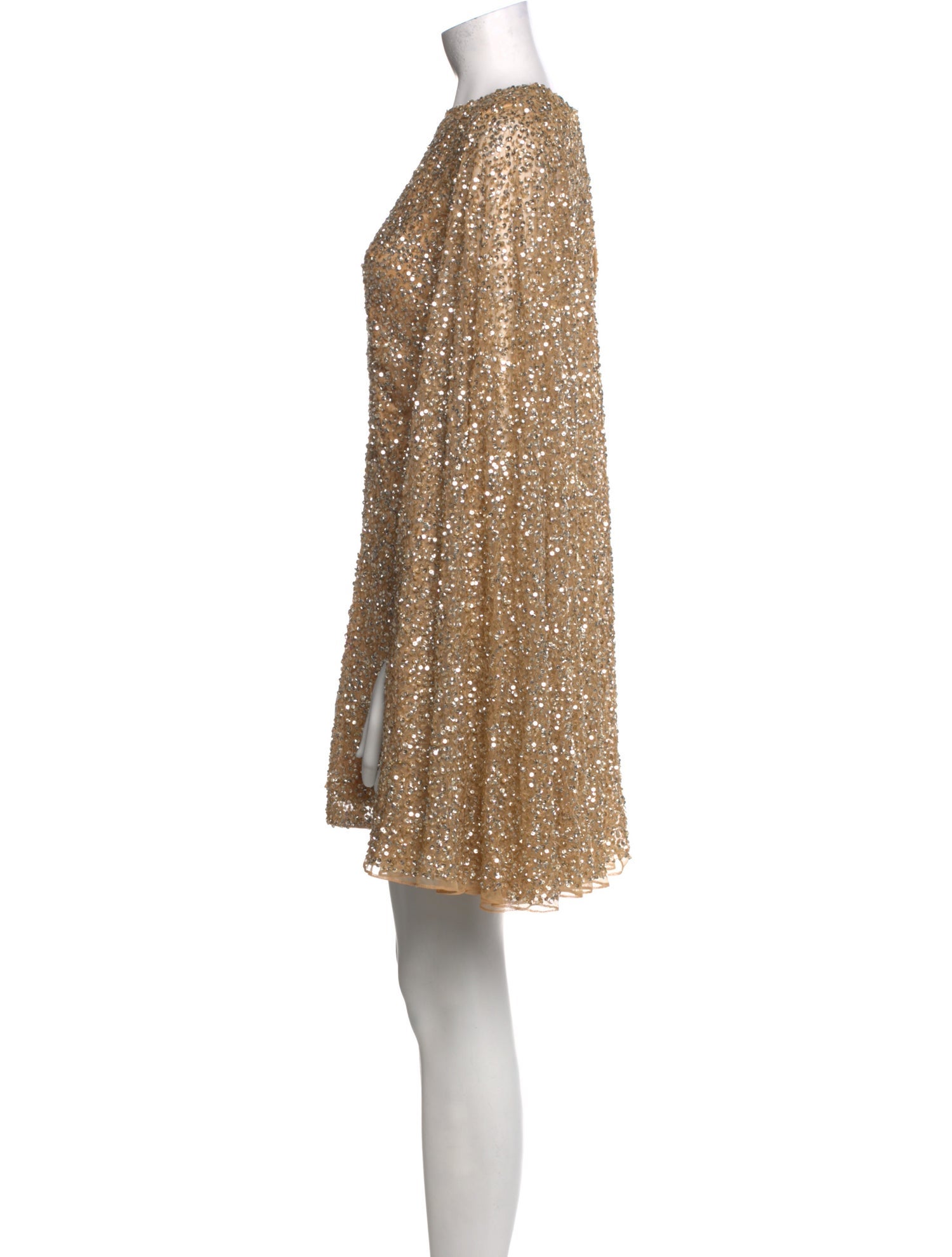 Mac Duggal Crew Neck Mini Dress