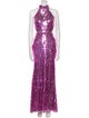 Mac Duggal Mock Neck Long Dress