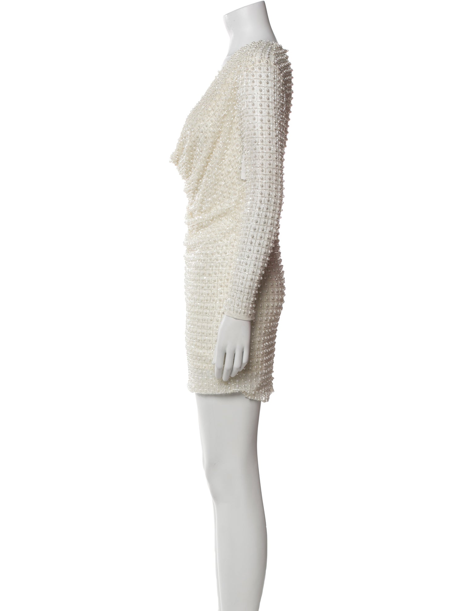 Mac Duggal Cowl Neck Mini Dress