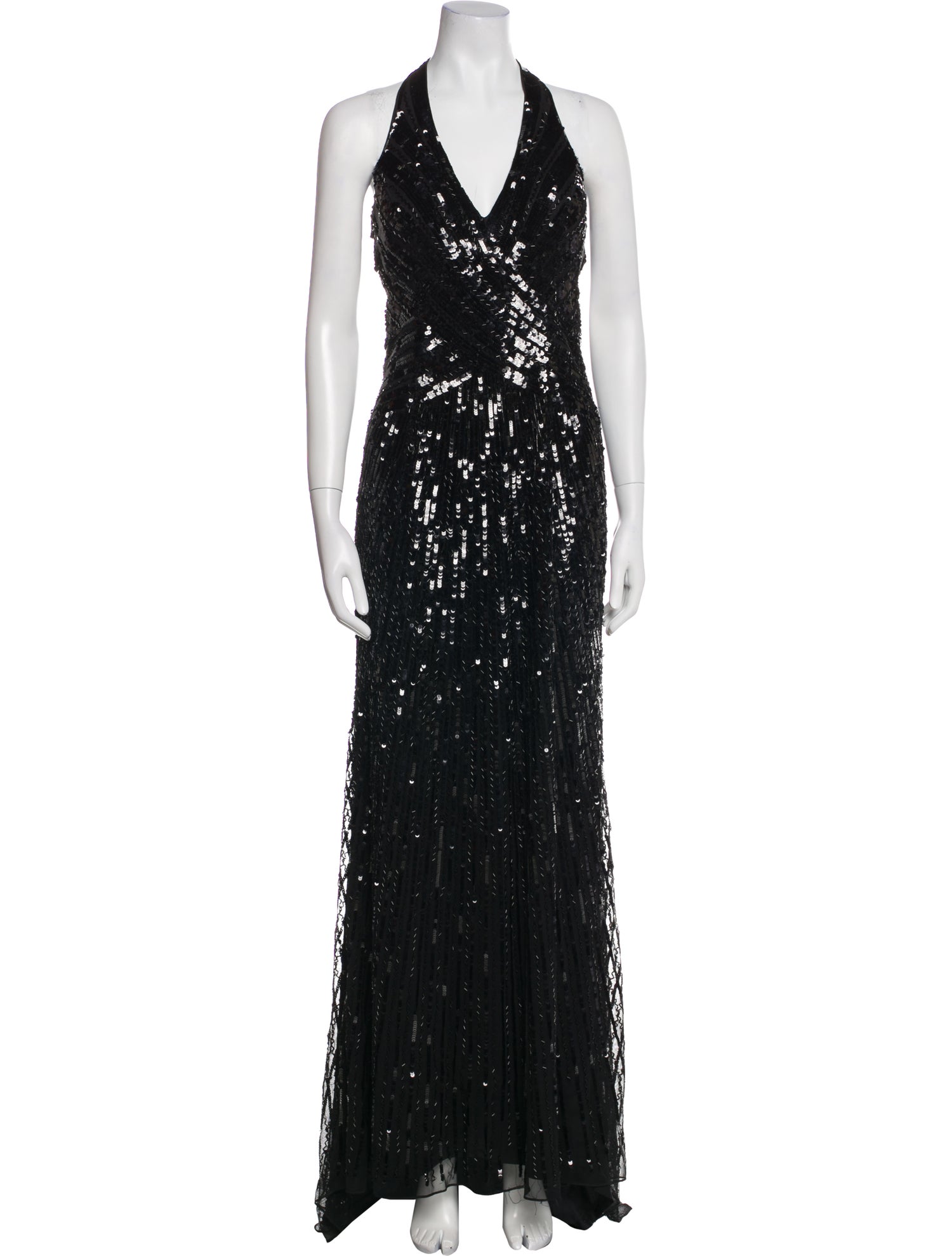 Mac Duggal Halterneck Long Dress