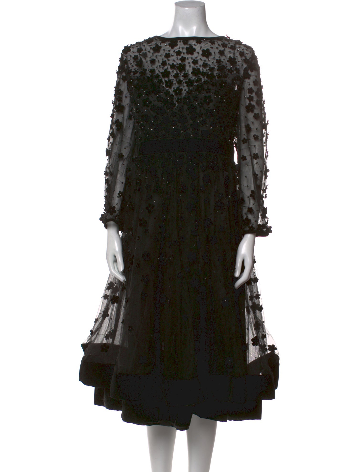 Mac Duggal Printed Midi Length Dress