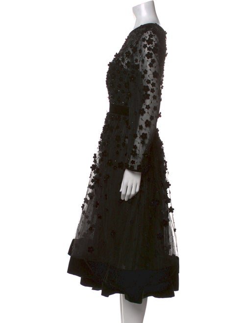 Mac Duggal Printed Midi Length Dress