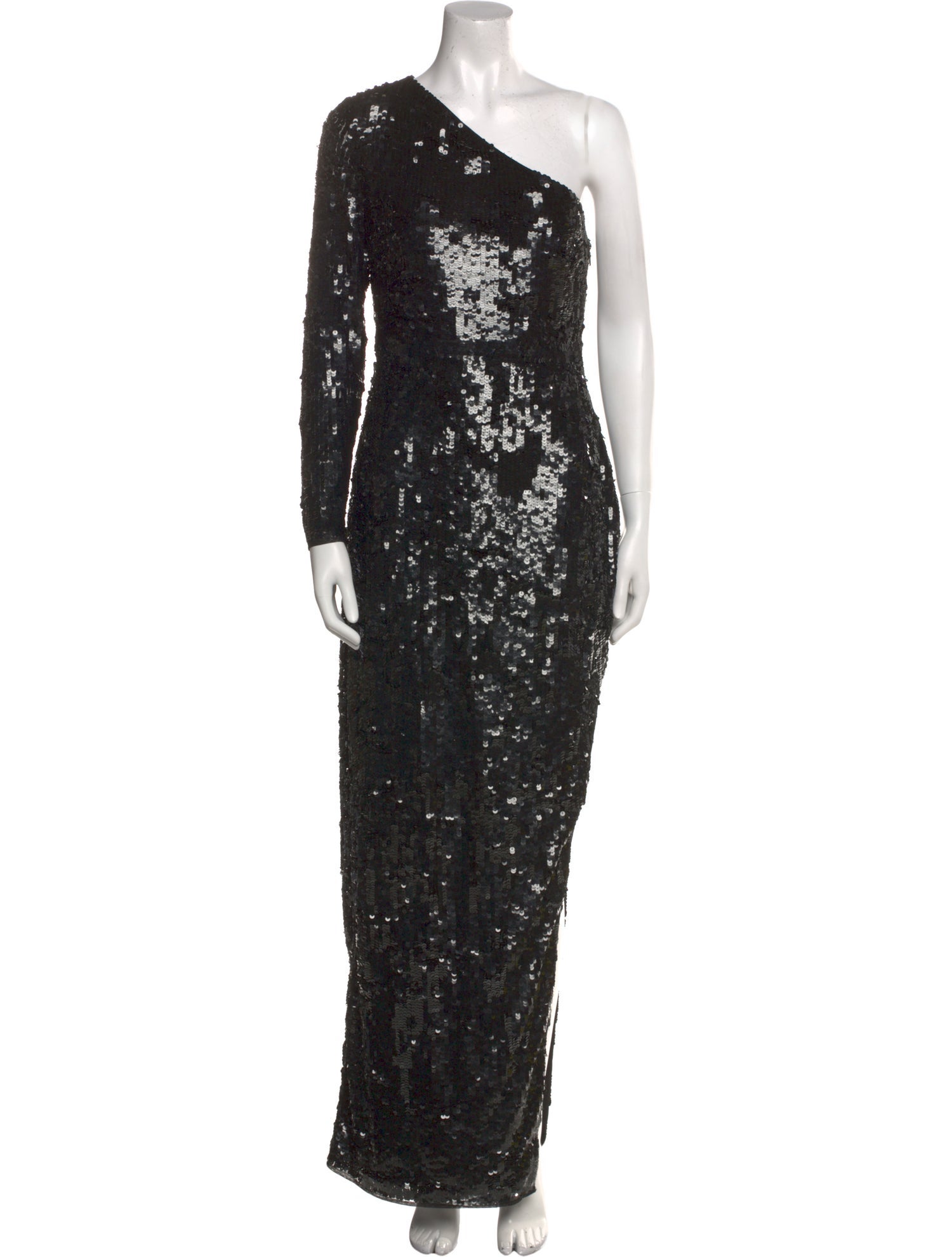 Mac Duggal One-Shoulder Long Dress