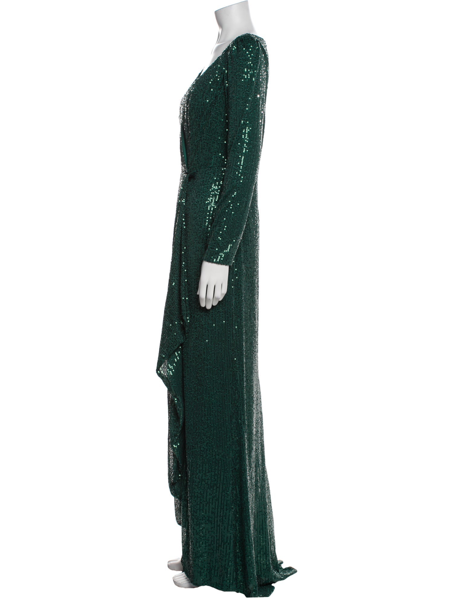 Mac Duggal V-Neck Long Dress