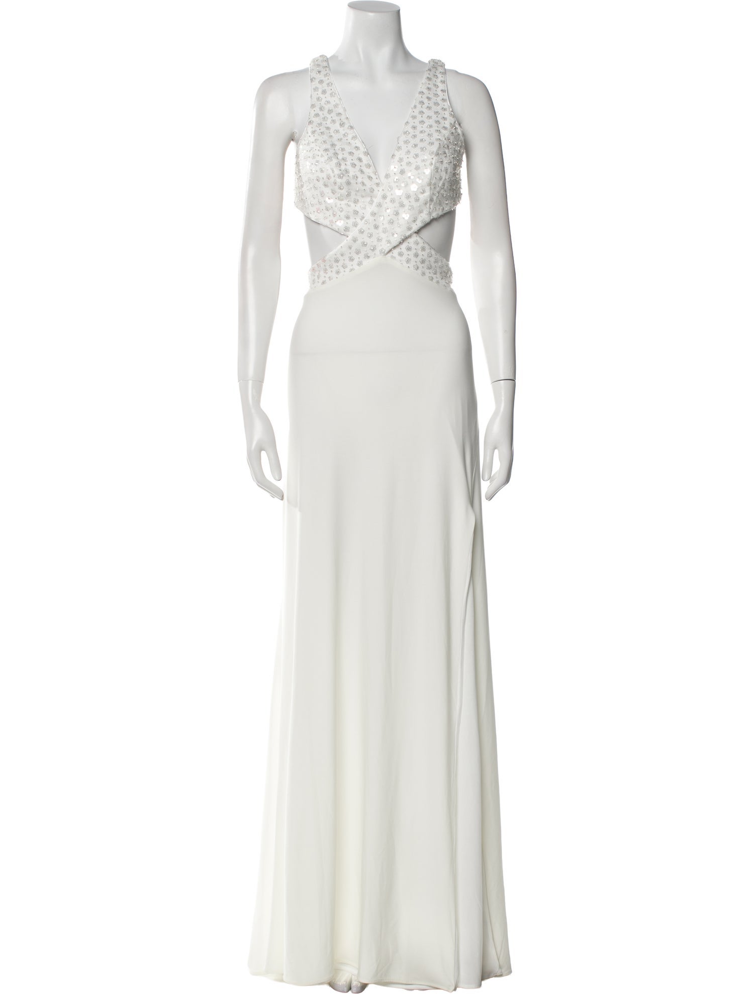 Mac Duggal V-Neck Long Dress w/ Tags