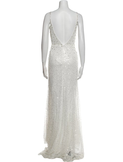 Mac Duggal V-Neck Long Dress