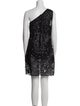 Mac Duggal Lace Pattern Mini Dress