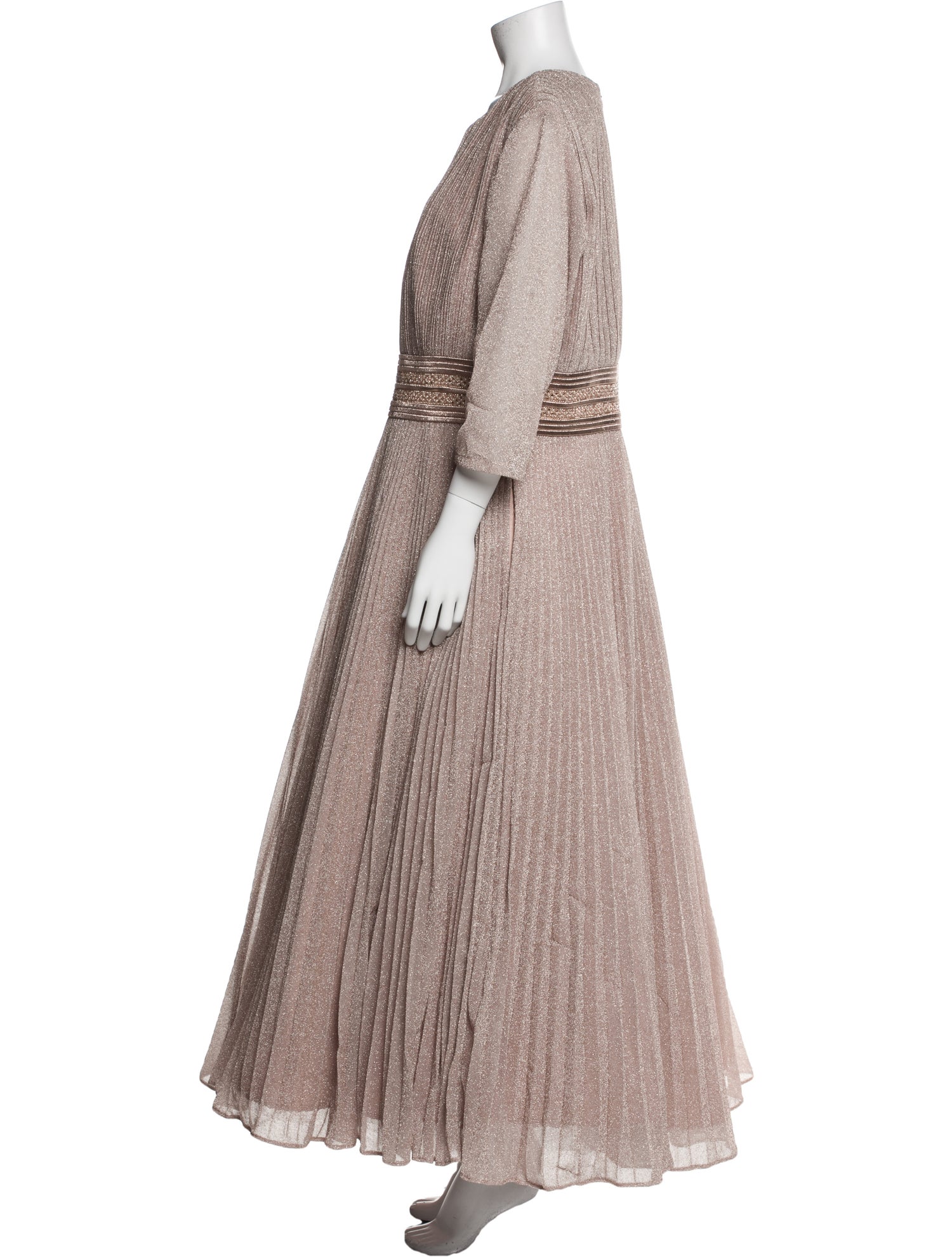 Mac Duggal Scoop Neck Long Dress