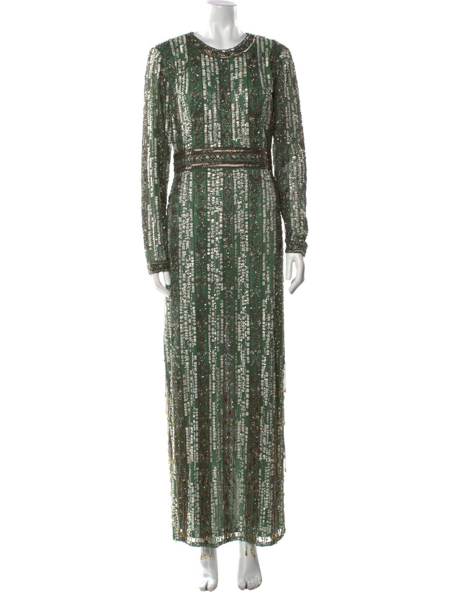 Mac Duggal Patterned Long Dress