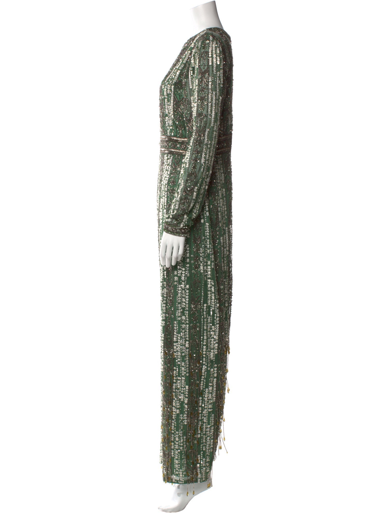 Mac Duggal Patterned Long Dress