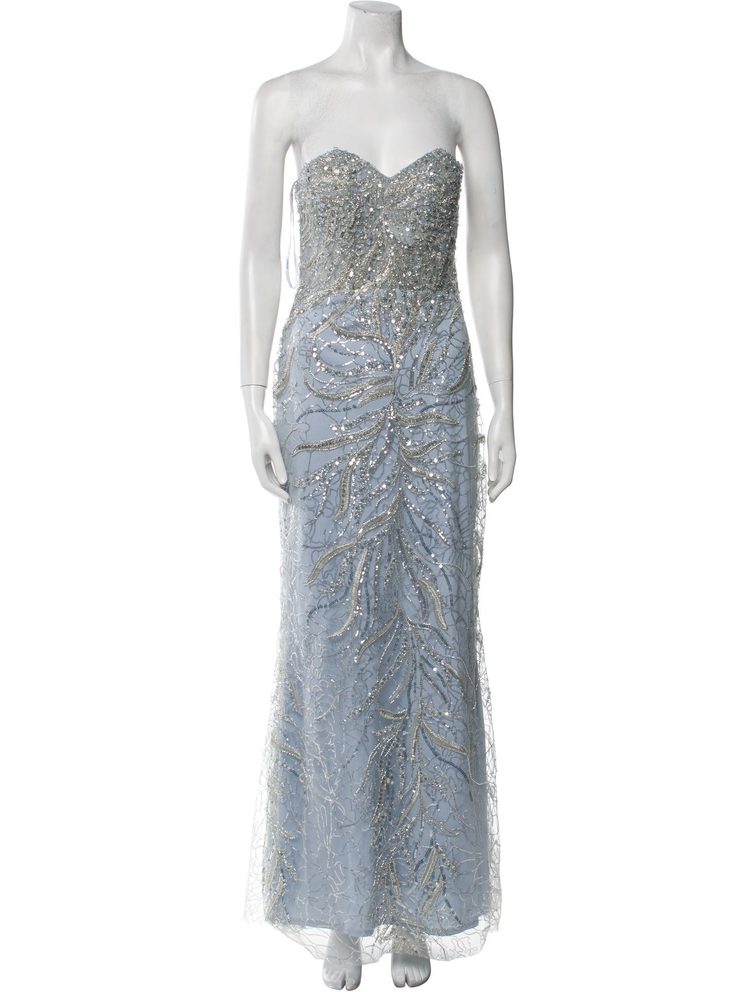 Mac Duggal Strapless Long Dress