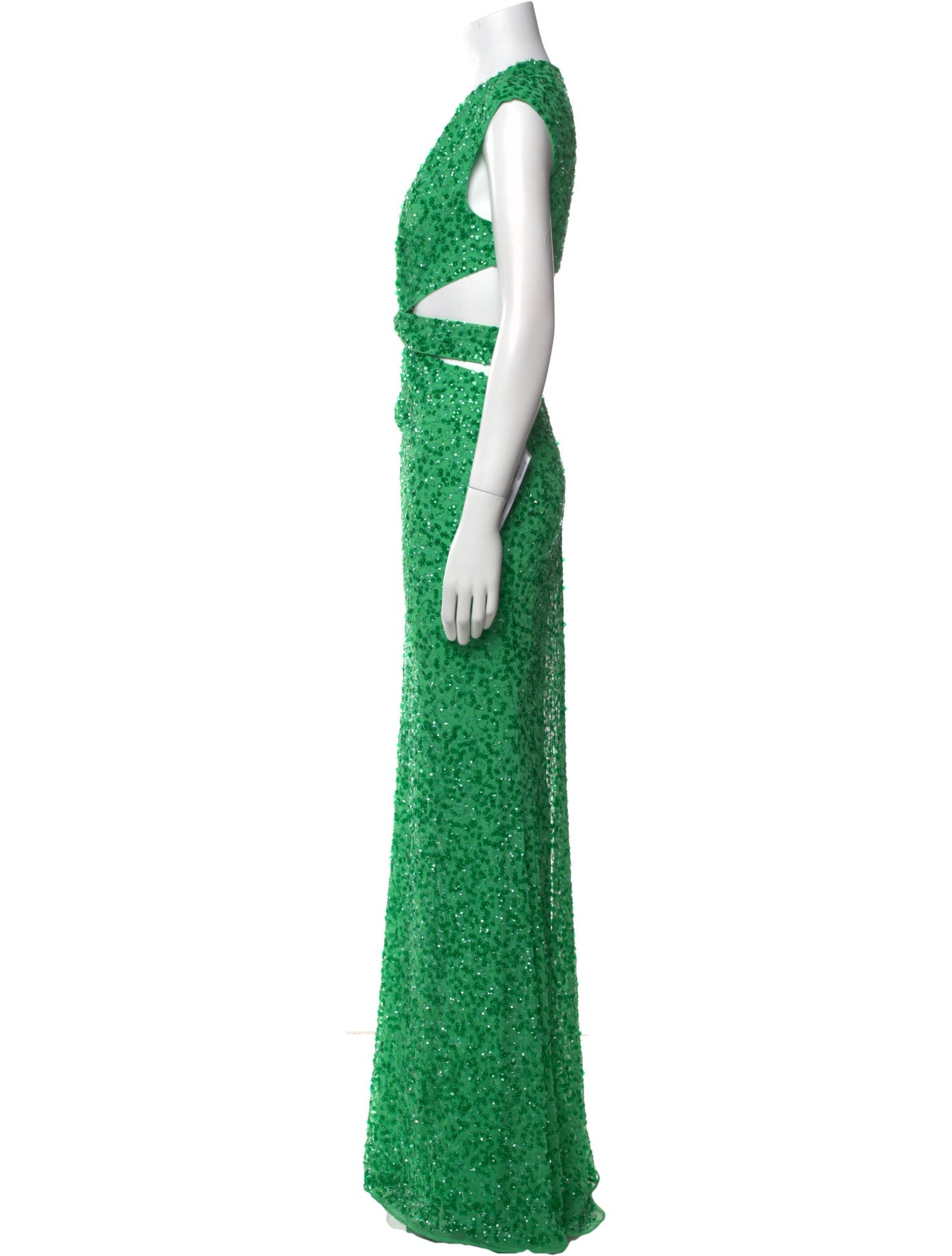 Mac Duggal Patterned Long Dress w/ Tags