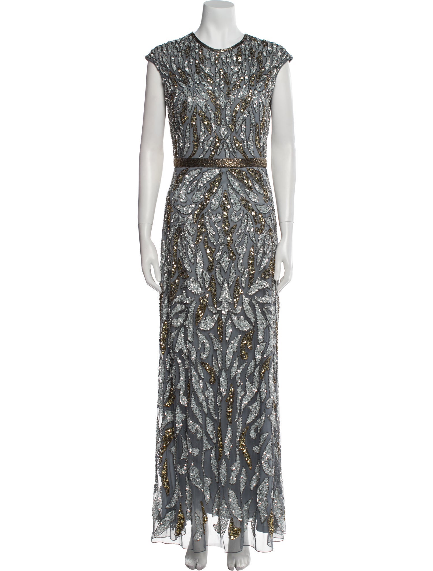 Mac Duggal Printed Long Dress w/ Tags