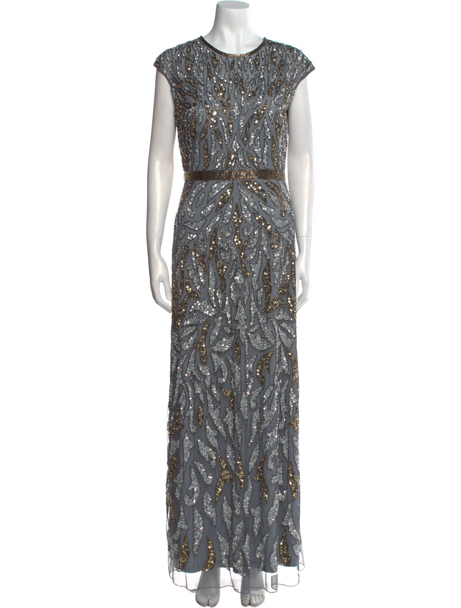 Mac Duggal Printed Long Dress w/ Tags